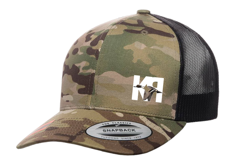 Multicam Green and black Color The Classics Yupoong Snapback Hat with K-RAY CONSTRUCTION logo patch on left side